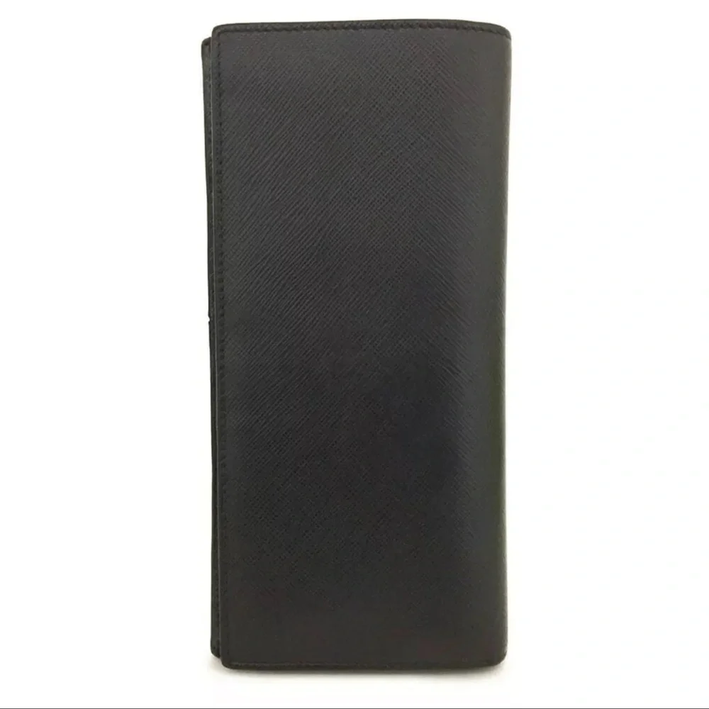 SOLD 6/29/22 PRADA Check Book/Long Wallet Saffiano Leather Bifold Wallet - Picture 4 of 8
